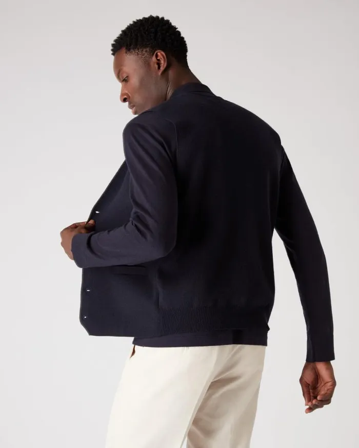 NPeal Gilets and Waistcoats Men Chelsea Cashmere Waistcoat Navy Blue
