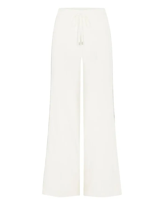 NPeal Leggings and Trousers Women Metal Trim Cashmere Trouser New Ivory White