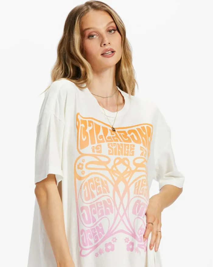 Open Heart TShirt Salt Crystal Women Billabong Graphic Tees and Tanks