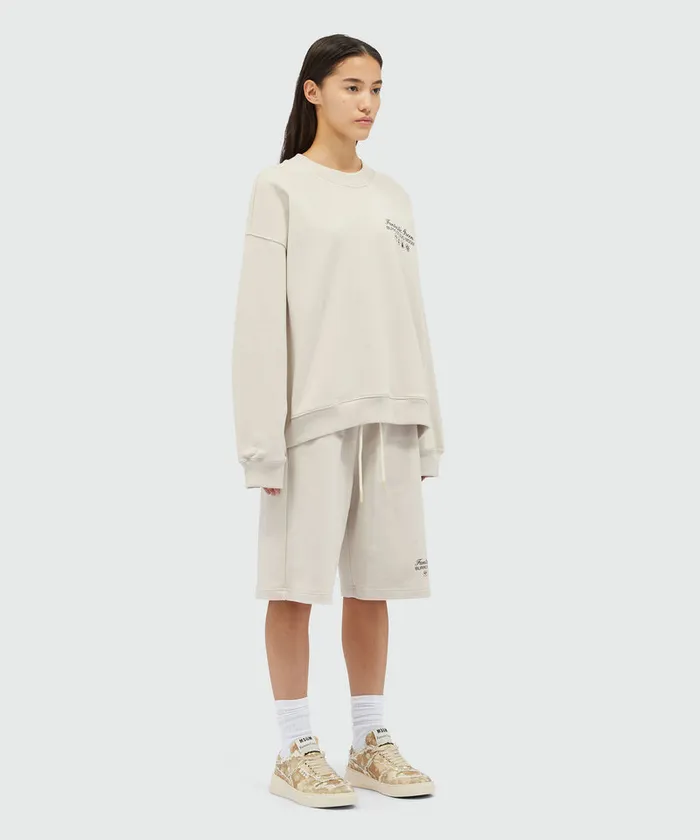 Organic Cotton 034Fantastic Green Burro Studio034 Beige Sweatshirt WomenMen MSGM Hoodies And Sweatshirts
