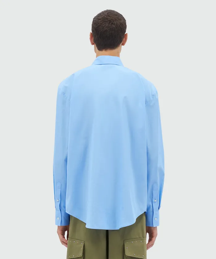 Organic Cotton Shirt With Multicolor Studs Men MSGM Shirts