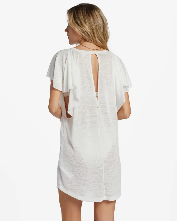 Out For Waves CoverUp Dress Salt Crystal 2 Women Billabong Beach Cover Ups