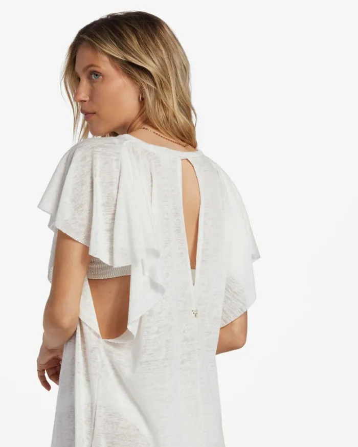 Out For Waves CoverUp Dress Salt Crystal 2 Women Billabong Beach Cover Ups