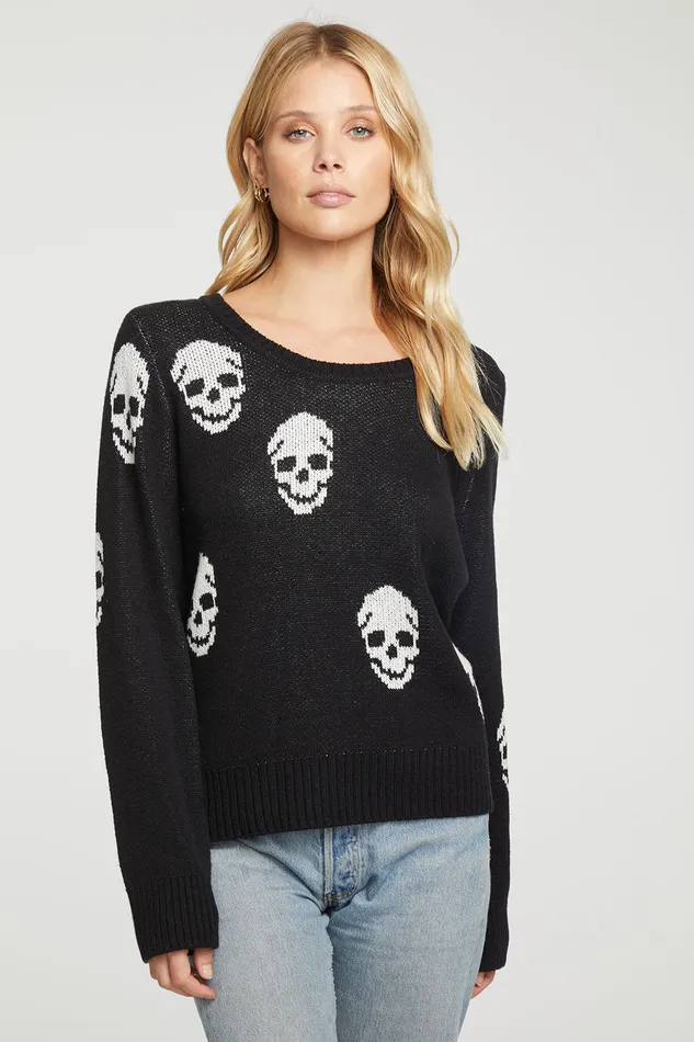 Outerwear Cotton Blend Long Sleeve Crew Neck Pullover 8211 Chaser Brand Womens