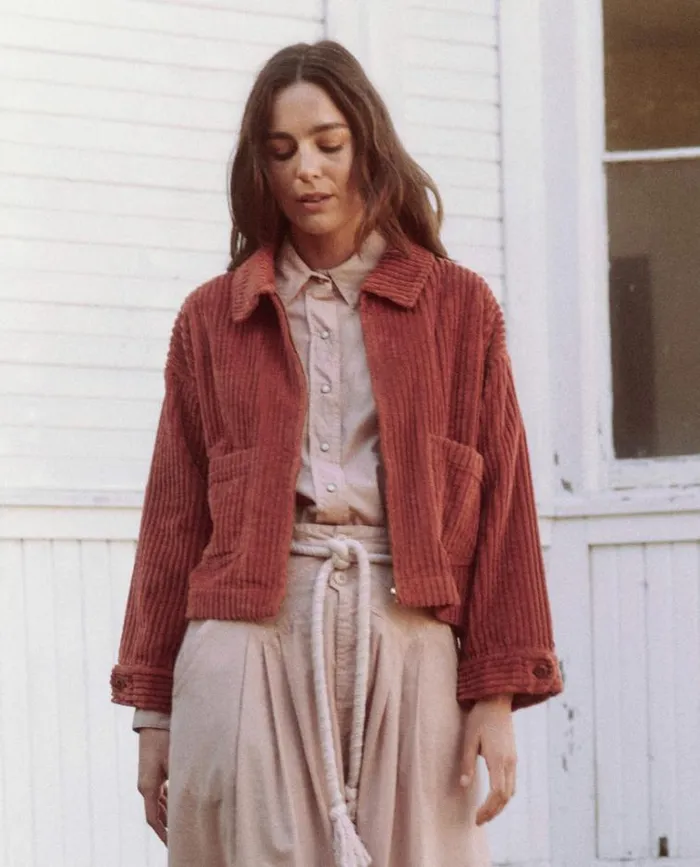 Outerwear Women039s The Great The Mechanic Jacket Light Strawberry Jam