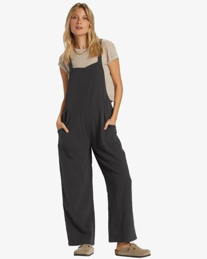 Pacific Time RomperJumpsuit Black Sands Women Billabong Essentials