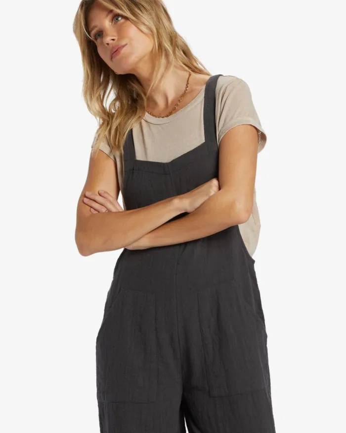 Pacific Time RomperJumpsuit Black Sands Women Billabong Essentials