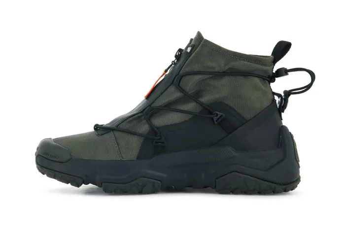 Palladium OffGrid Hi Zip Waterproof Olive Night Women Sneakers