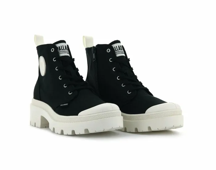 Palladium Pallabase Twill Black Women Boots