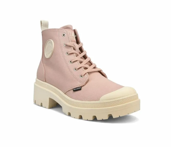 Palladium Pallabase Twill Earth Clay Liq Women Heel Boots