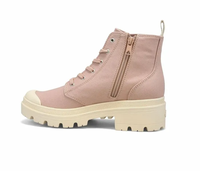 Palladium Pallabase Twill Earth Clay Liq Women Heel Boots