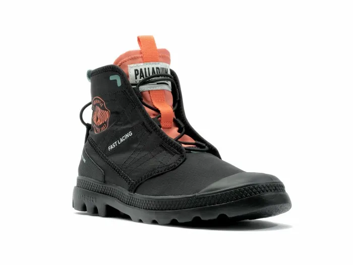 Palladium Pampa Travel Lite Rs Black Kids Boots