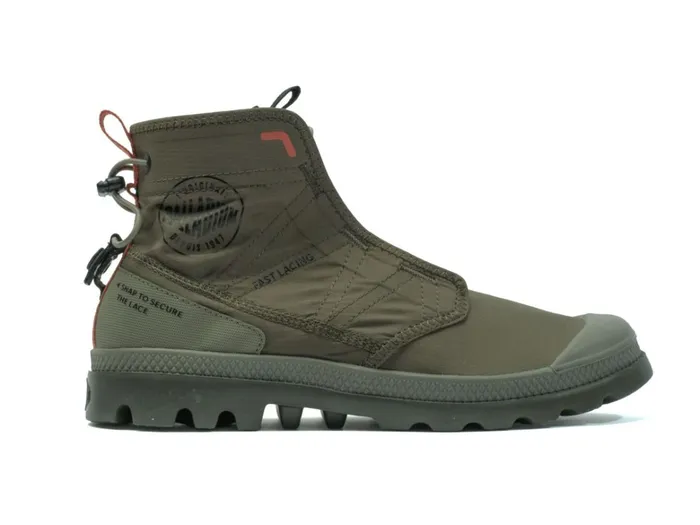 Palladium Pampa Travel Lite Rs Olive Night Kids Boots