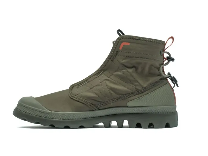 Palladium Pampa Travel Lite Rs Olive Night Kids Boots