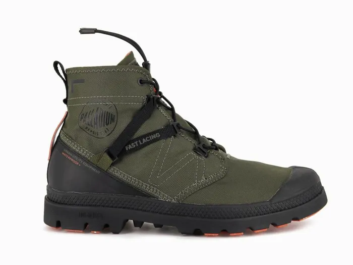 Palladium Pampa Travel Lite Waterproof Olive Night Men Boots