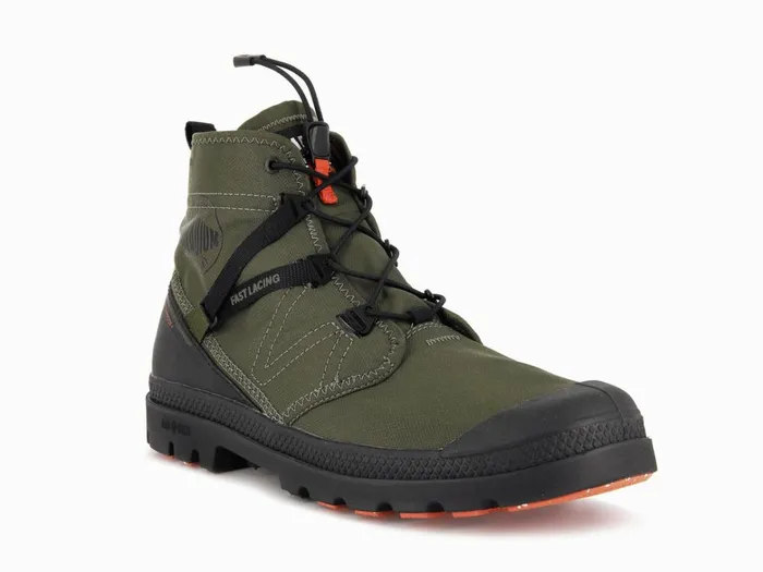 Palladium Pampa Travel Lite Waterproof Olive Night Men Boots
