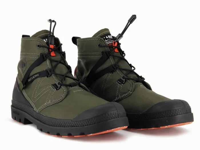 Palladium Pampa Travel Lite Waterproof Olive Night Men Boots