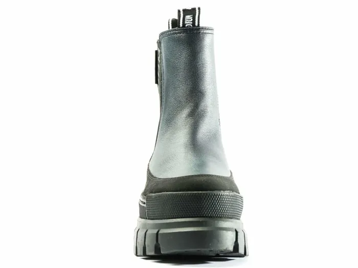 Palladium Revolt Chelsea Ranger Dark Silver Women Heel Boots
