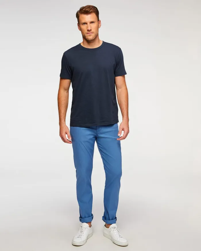 Pants Men 7 For All Mankind Tech Series Adrien 5Pocket In Cadet Blue Cadet Blue