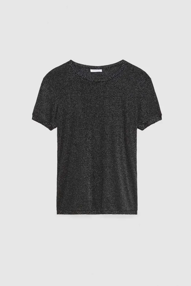 Patrizia Pepe Essential Shortsleeved Sweater Black Nerolurex Apparel Sweaters