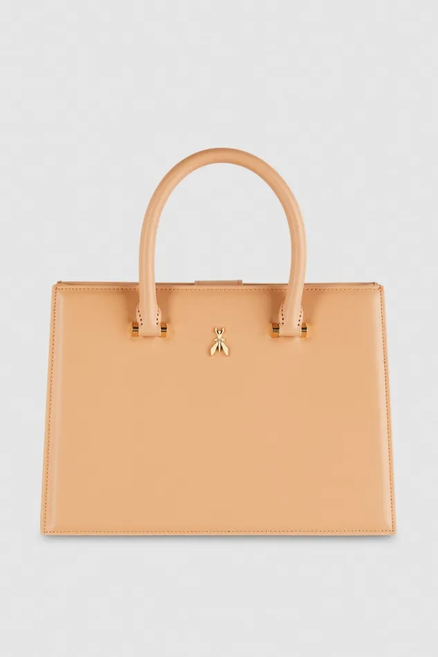 Patrizia Pepe Fly Bamby Shopper Beige Pompei Beige Bags Shoppers