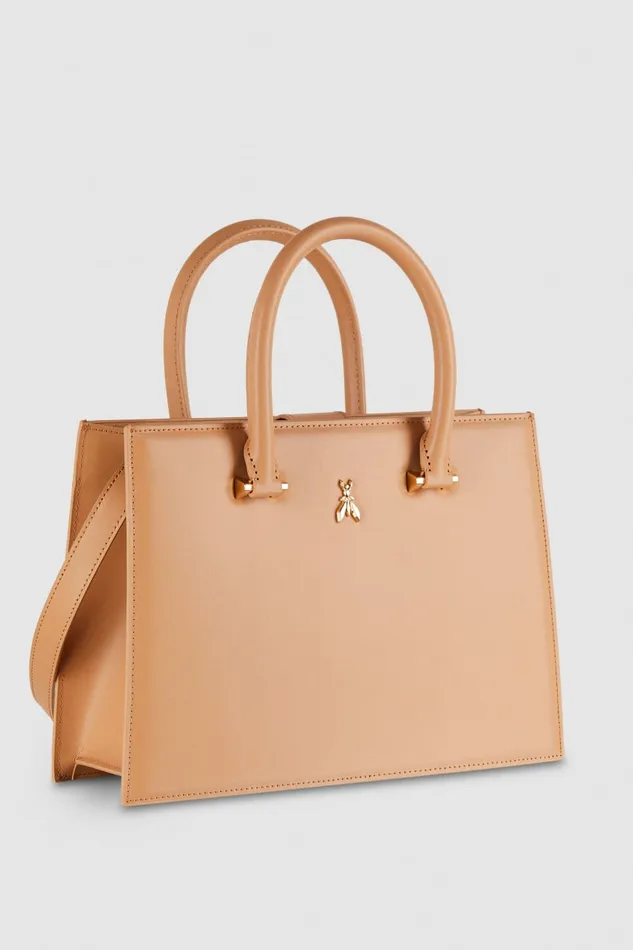 Patrizia Pepe Fly Bamby Shopper Beige Pompei Beige Bags Shoppers