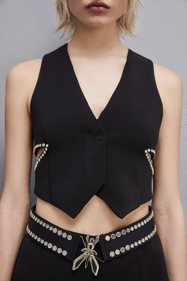 Patrizia Pepe Jersey Highwaisted Belt Black Nero Accessories
