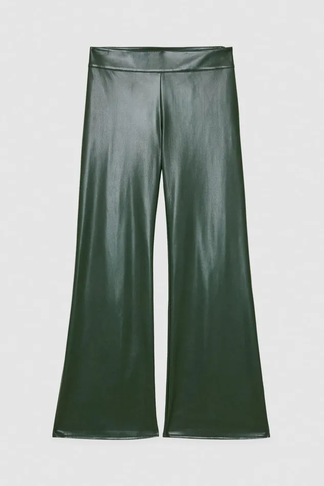 Patrizia Pepe Lowwaisted Palazzo Fit Pants Green Tuscany Green Apparel Palazzo