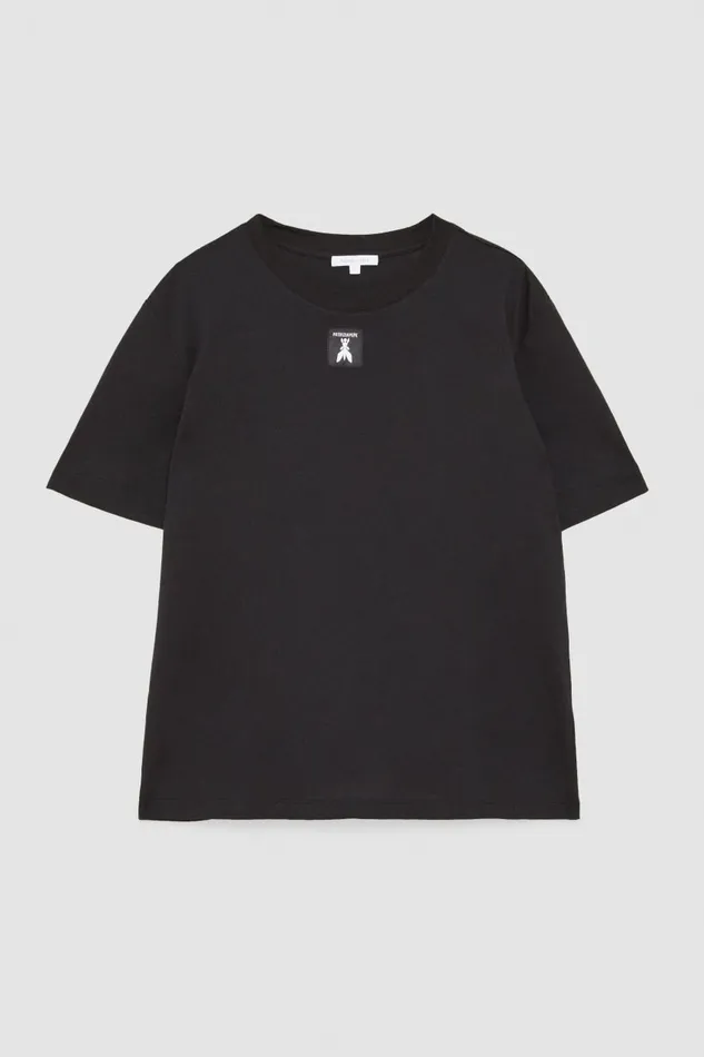 Patrizia Pepe Organic Cotton Tshirt Black Nero Apparel TShirts