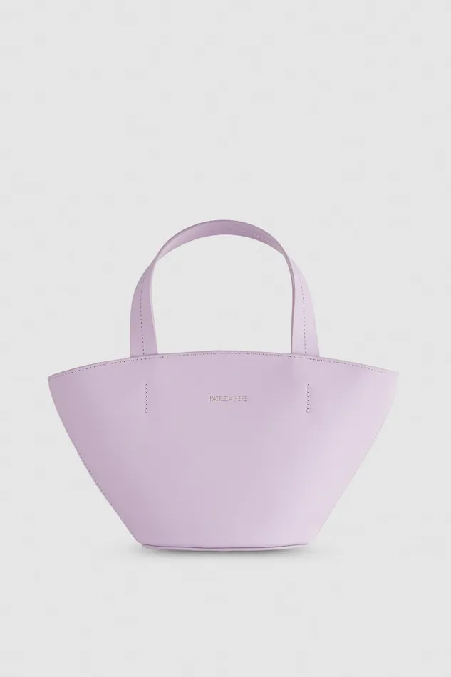 Patrizia Pepe Small Minimal City Purple Lilac Bloom Bags Shoppers