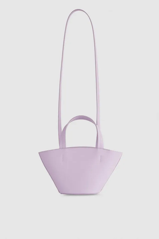 Patrizia Pepe Small Minimal City Purple Lilac Bloom Bags Shoppers