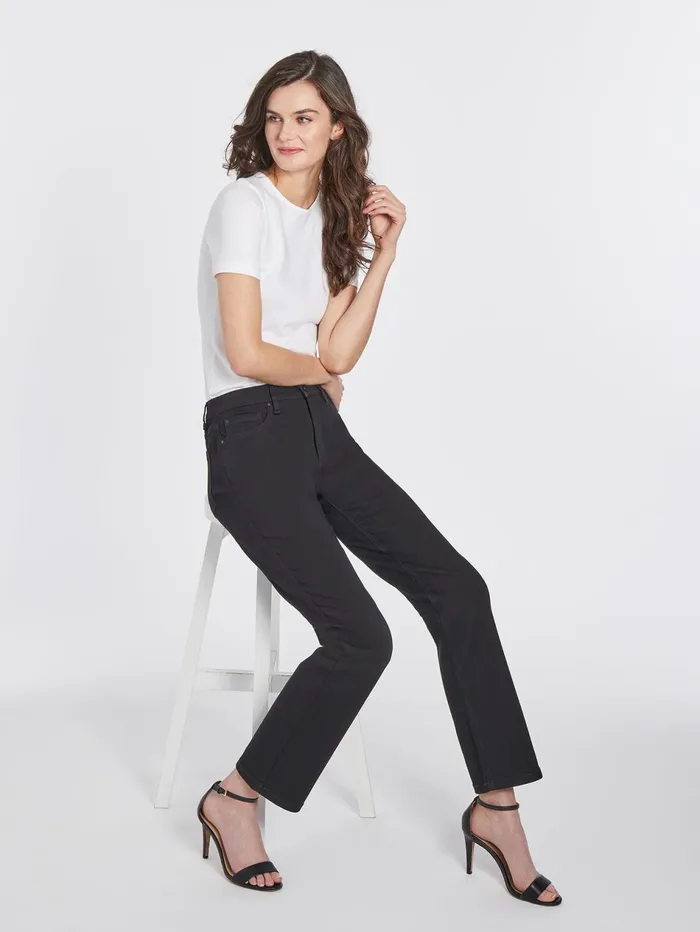 Petite Lexington Straight Leg Jeans Onyx Wash Women Jones New York Petite Denim
