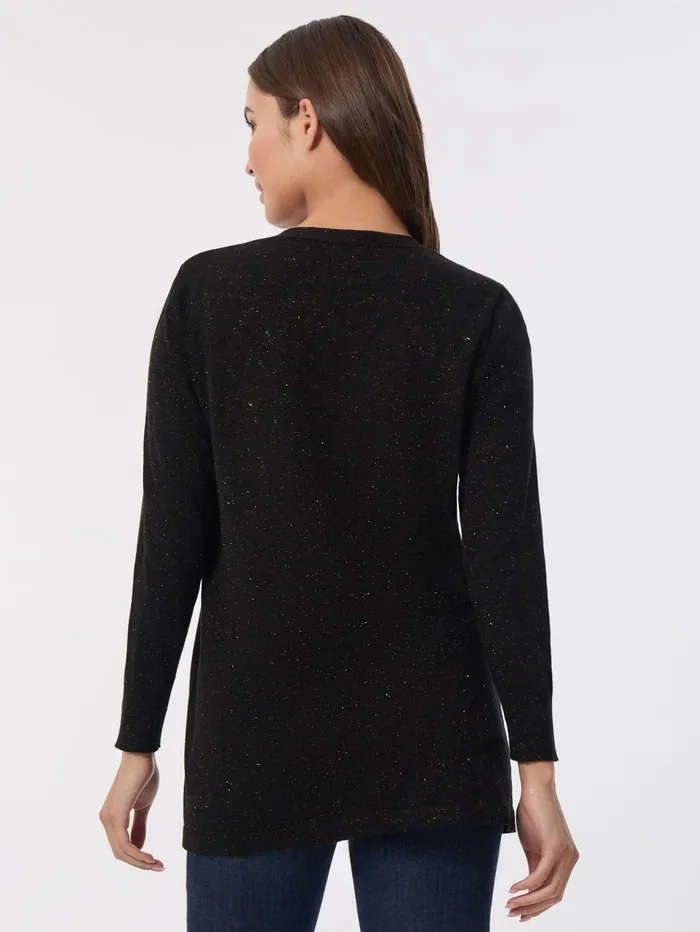 Petite Open Front Sparkle Cardigan Women Jones New York Petite Sweaters and Cardigans Petite Open Front Sparkle Cardigan Women Jones New York Petite Sweaters and Cardigans