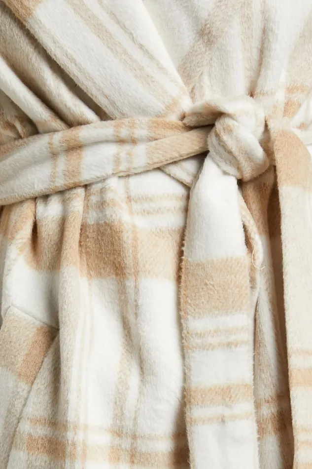 Phagie Coat 8211 Wrap Coat In Cream Women Showpo Jackets and Coats