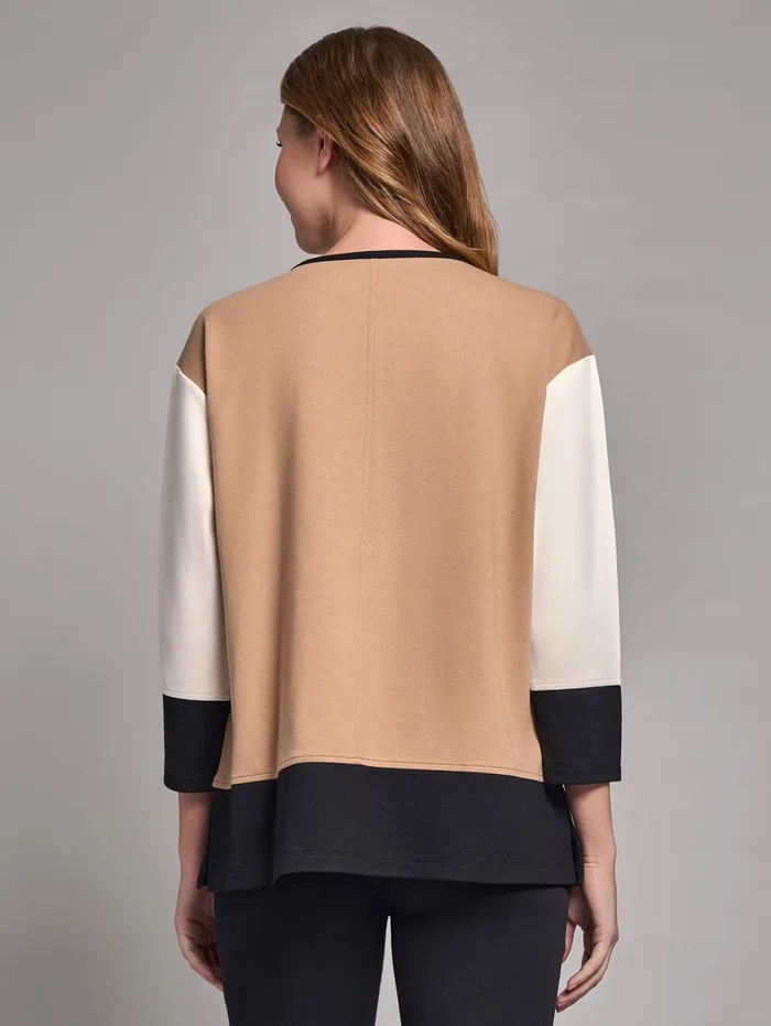 Plus Colorblock Seam Detail Tunic Serenity Knit Women Jones New York Plus Tops Plus Colorblock Seam Detail Tunic Serenity Knit Women Jones New York Plus Tops