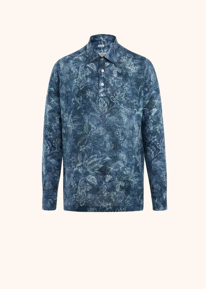POSITANO 8211 SHIRT LINEN Men Kiton Shirts