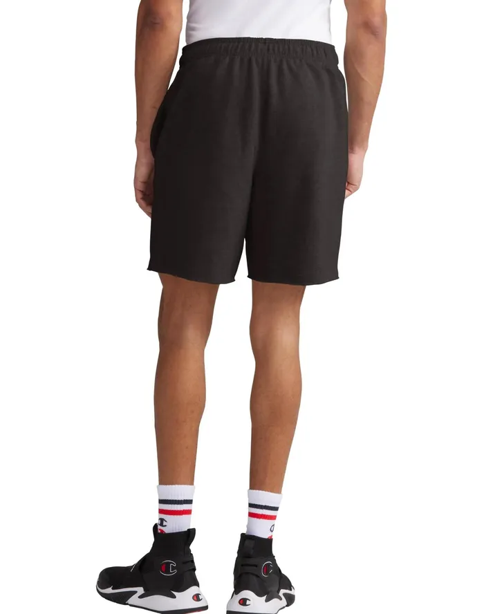 Powerblend Fleece Shorts C Logo 7034 Black Men Champion Shorts