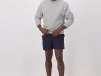 Powerblend Fleece Shorts C Logo 7034 Black Men Champion Shorts
