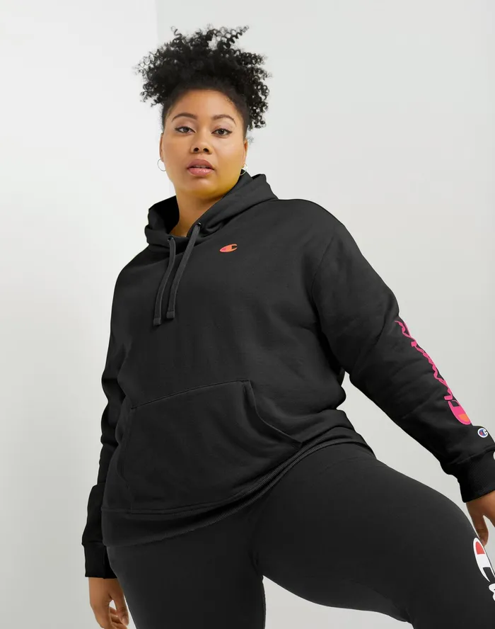 Powerblend Hoodie Mirrored Script Logo Plus Size Black Women Champion Hoodies and Sweatshirts Powerblend Hoodie Mirrored Script Logo Plus Size Black Women Champion Hoodies and Sweatshirts