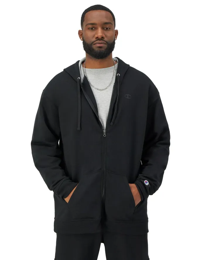 Powerblend Hoodie Zip Up C Logo Big and Tall Black Men Champion Hoodies and Sweatshirts Powerblend Hoodie Zip Up C Logo Big and Tall Black Men Champion Hoodies and Sweatshirts
