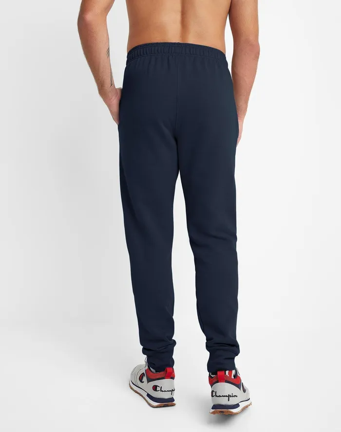 Powerblend Joggers Script Logo 31034 Navy Men Champion Pants and Joggers