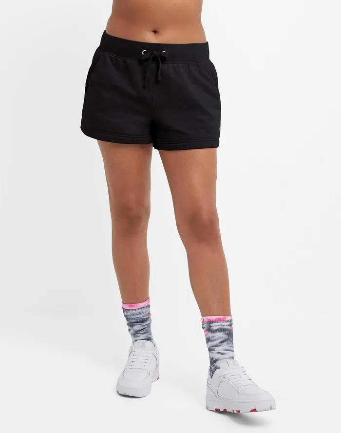 Powerblend Shorts C Logo 35034 Black Women Champion Shorts