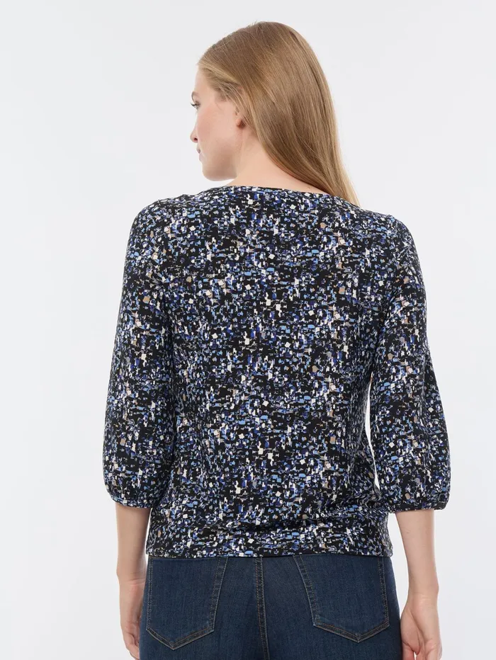 Printed Puff Sleeve Top Moss Crepe Women Jones New York Tops and Blouses Printed Puff Sleeve Top Moss Crepe Women Jones New York Tops and Blouses