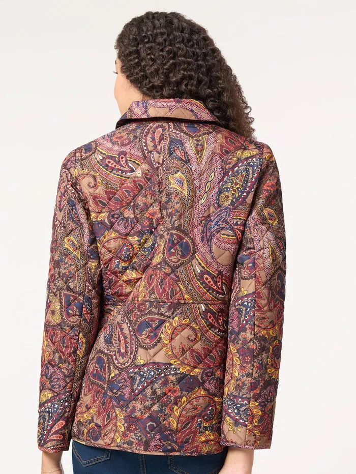 Printed Quilted Jacket Women Jones New York Outerwear Printed Quilted Jacket Women Jones New York Outerwear