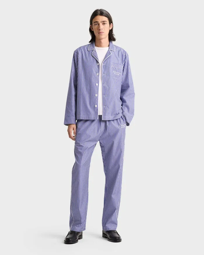 Pyjamas Women Sporty and Rich Faubourg Pyjama Bottom 8211 NavyWhite