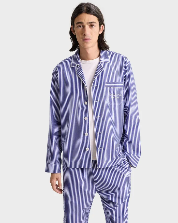 Pyjamas Women Sporty and Rich Faubourg Pyjama Bottom 8211 NavyWhite