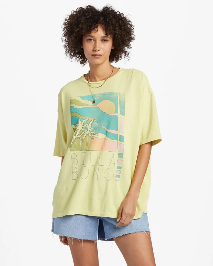 Rainbow Skies TShirt Limelight Women Billabong Graphic Tees and Tanks