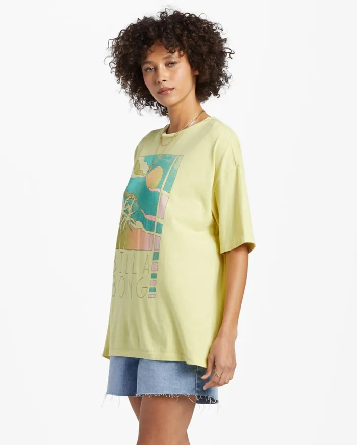 Rainbow Skies TShirt Limelight Women Billabong Graphic Tees and Tanks