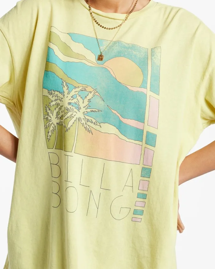 Rainbow Skies TShirt Limelight Women Billabong Graphic Tees and Tanks