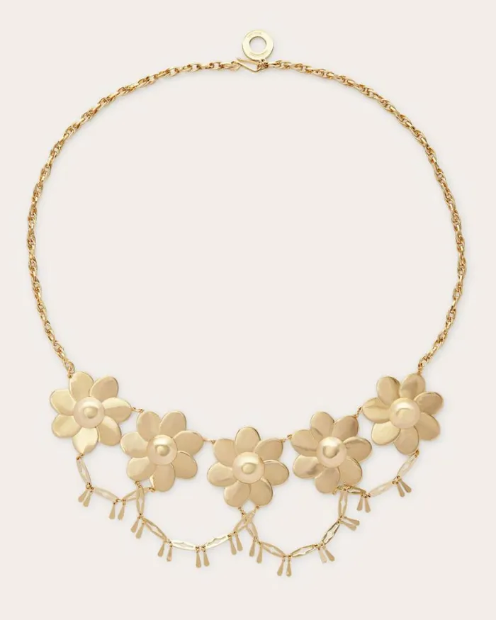 Ramy Brook Jewelry Women Alayzia Flower Chain Belt Gold